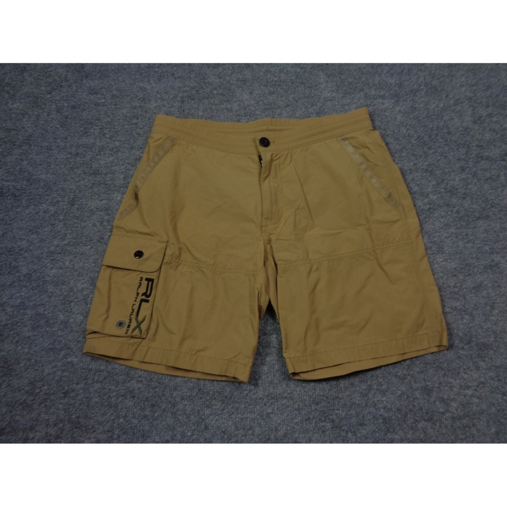 RLX Ralph Lauren Cargo Shorts Mens S Khaki Tan Hiking Outdoor Utility Gorpcore